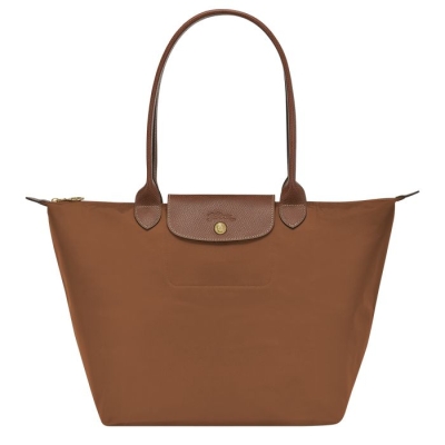 Brown Longchamp Le Pliage Original L Women's Shoulder Bags | UK-W963187