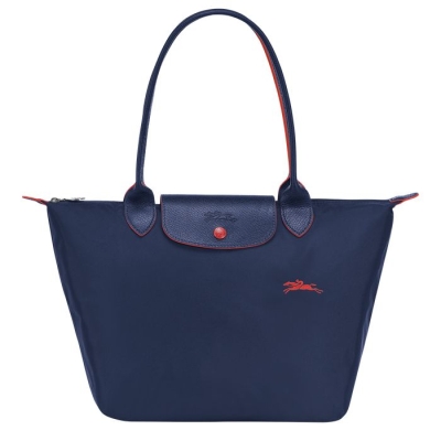 Navy Longchamp Le Pliage Club S Women's Shoulder Bags | UK-E120379