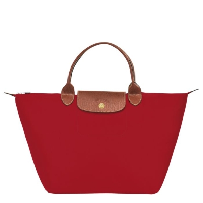 Red Longchamp Le Pliage Original M Women's Top-handle Bags | UK-W180473